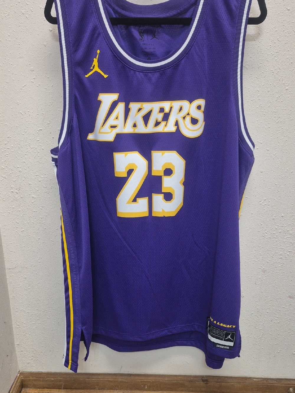 Jordan Los Angeles Lakers Purple/Gold #23 Jersey